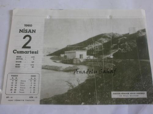 2 Nisan 1960 - Yeni Türkiye Takvimi - Sarıyar Hidrolik Bölge Santrali