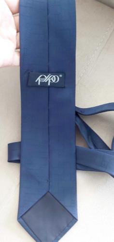 PİPO - Lacivert, Desenli Şık Kravat