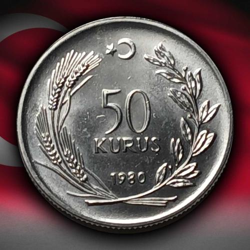 1980 Yılı FAO Köylü Kadınını Kalkındırma 50 Kuruş Darphane Hatıra Akmonital