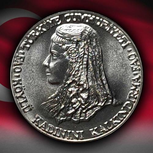1980 Yılı FAO Köylü Kadınını Kalkındırma 1 TL Darphane Hatıra Akmonital