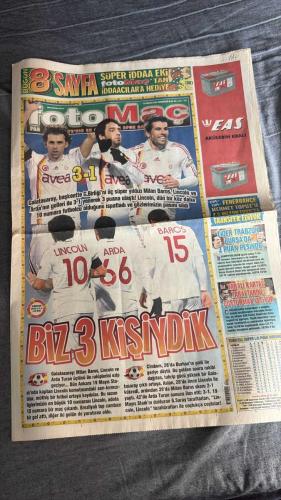 PAS FOTOMAÇ -FUTBOL GAZETESİ -TURKISH NEWSPAPER - DOĞUM GÜNÜ HEDİYESİ  - TAM TAKIM EKSİKSİZ GAZETE -  13 ARALIK -2008 - SÜPER İDDAA EKİ - BİZ 3 KİŞİYDİK - 10 NUMARA - AKÜLERİN KRALİ - LİDER TRABZON - YARALI KARTAL - TÜRKİYE'NİN LIVERPOOL'U - BAROS ZİRVEDE - BİRLEŞİK KRALLIK - ADA'DAN 2 RAKİP - TUTAMAZLAR - AYDINLIK - CEZADAN YIRTTILAR - BAŞKENT BEREKETİ - GÜLÜMSETEN FIRSATLAR - ARDA TURAN'IN GOLLÜ RESİTALİ - ZİRVEYE ORTAK OLDU - ELVEDA - SİVAS PUSUDA - BÜYÜN - ANKARA'YI SEVDİ - KARTI BİLEREK GÖRMEDİM - İSYAN ÇIKTI - ZORLU SINAV - KRİTİK VİRAJ - ACIM GERÇEK - BU DA GEÇER - KARTAL UZATTI - KADROLU HAKEM - HERKESİN CANI YANABİLİR - VAZGEÇİLMEZ DEĞİL - FENERBAHÇELİLER - MILAN BAROS - LINCOLN - ARDA TURAN - BURHAN - MEHMET TOPUZ - MUSTAFA SARAL - SERCAN YILDIRIM - MEHMET GÜVEN - SKIBBE - AYDIN - HARRY KEWELL - ADNAN POLAT - HALDUN ÜSTÜNEL - ADNAN SEZGİN - AYHAN - EMRE AŞIK - ZAFRE ERTEM - AHMET KURT - SABRİ - NİHAT - SERGEN YALÇIN - NECATİ - SAMET AYBABA - GÖKHAN - SERVET - GERETS - BÜLENT