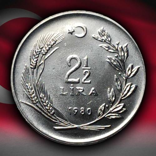 1980 Yılı Kalkınma İçin Balıkçılık 2.5 TL Darphane Hatıra Akmonital