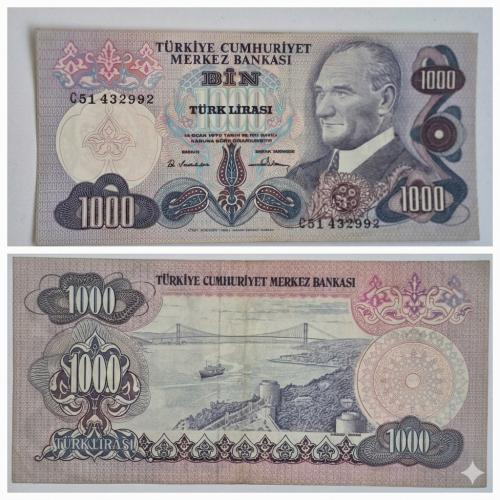 1000 Türk Lirası 6 Emisyon  Bin Türk Lira,sı C51432992