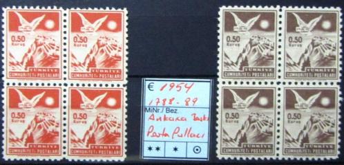 TÜRKİYE=1954  İ-1788..89  Ankara Baskısı 0,5 Krş Posta Pulları  (**)'