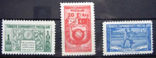 TÜRKİYE=1955  İ-1833..35  Milletlerarası Futbol Şampiyonası  (**)'