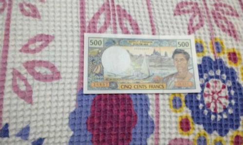 Fransa Deniz Aşırı Toprakları, Pasifik Bölgeleri 500 Frank 1992, Çil.