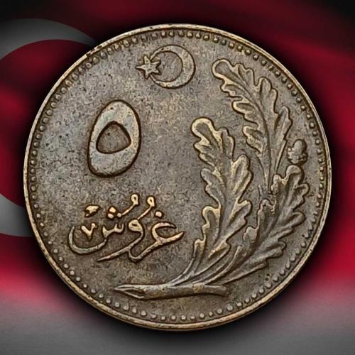 1926 Yılı 5 Kuruş ÇÇT(+)