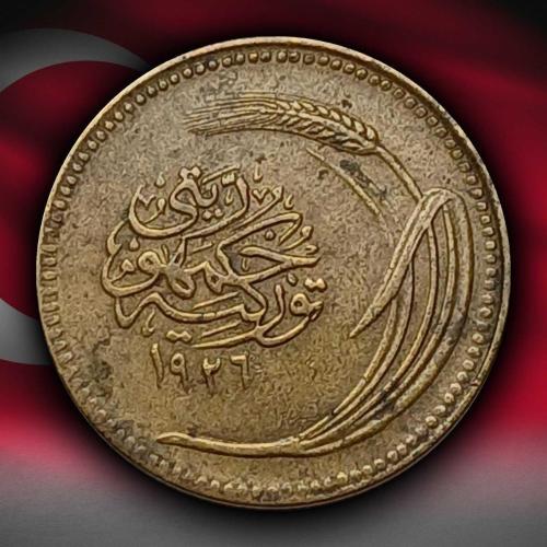 1926 Yılı 5 Kuruş ÇÇT(+)