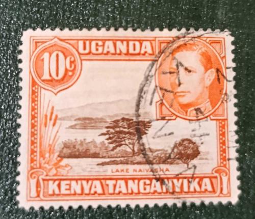 İngiliz Sömürgesi Kenya Uganda ve Tanganika_ 1938 _ damgalı