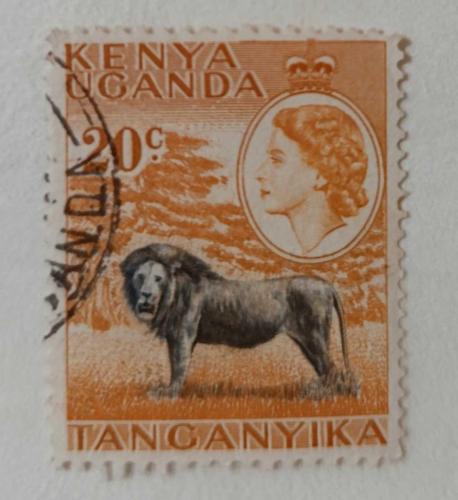 İngiliz Sömürgesi Kenya Uganda ve Tanganika_ 1953 _ damgalı
