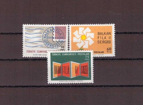 1966 ''Balkanfila II'' Balkan Ülkeleri Pul Sergisi Mnh Lüks Tam Seri Pul - C253
