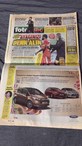 FOTOMAÇ -FUTBOL GAZETESİ -TURKISH NEWSPAPER - DOĞUM GÜNÜ HEDİYESİ  - TAM TAKIM EKSİKSİZ GAZETE -  10 NİSAN -2013  -GALATASARAYIMIZ REAL MADRİD'İ EZDİ GEÇTİ ARENA'NIN ÇİMLERİNE GÖMDÜ - PLAKASINI ALDINIZ MI? - ISTE G.SARAY BU - HELAL ASLANIM - ÇİVİ GİBİ ÇAKTI - ARENA'DA ÜNLÜLER GEÇİDİ - SAĞIR ETTİLER - 3 NİSAN 2001'İN KOPYASI YAŞANDI - SÜLEYMAN ABAY'DAN ÇOK İYİ PERFORMANS - DORTMUND MUCİZESİ 3-2 - TÜRKİYE'NİN GURURU CANER'E TEPKİ GÖSTERENLER UTANDI - LAZIO NAKAVT - AĞZI DA LAF YAPACAK - BARONİ'YE DÜNÜŞ - KARAR BURAYA KADARMIS - AYAKINIZI DENK ALIN - EKSİKLER DAHA İYİ - RONALDO - MOURINHO - EBOUE - SABRİ - SNEIJDER - DROGBA - ARBELOA - FATİH TERİM - BALOTELLI - DESAILLY - KILIÇDAROĞLU - ABDULLAH AVCI - ADNAN ÖZTÜRK - HİKMET KARAMAN - SÜLEYMAN ABAY - EROL ERSOY - LEWANDOWSKI - ELISEU - MARCO REUS - FELIPE SANTANA - CANER - HINCAL ULUÇ - SALİH UÇAN - SEMA ÇETİN - HAKAN ŞÜKÜR - ÜMİT DAVALA - HASAN ŞAŞ - CEVAT GÜLER - AHMET ÇALIK - ZEKI UZUNDURUKAN - EMRE - AZİZ YILDIRIM - AYKUT KOCAMAN -
