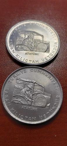 1970 SABAN KILIÇTAN ÜSTÜNDÜR ÇİL TERS DÜZ TAKIM 2.5 LİRALAR