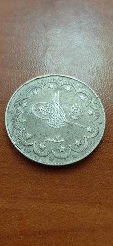 SULTAN MEHMET REŞAT HAN DÖNEMİ GÜMÜŞ 10 KURUŞ 1327/7 CÜLUS Ç.A
