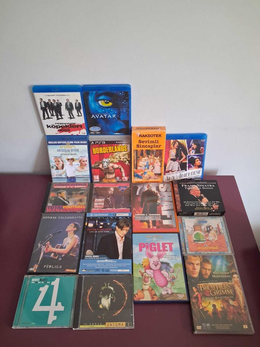 Büyük Müzik CD, DVD Film ve PS2/PS3/PC Oyun Mezatı