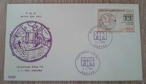 1972  Uluslararası Kitap Yılı FDC