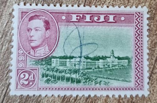 İngiliz Sömürgesi Fiji _ 1938 _ damgalı