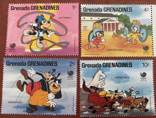 WALT DİSNEY.GRENADA GRENADINES 4 PUL ,DAMGASIZ RESİMDEKİ ÜRÜN