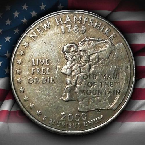 ABD 2000 YILI ¼ Dolar New Hampshire ÇÇT