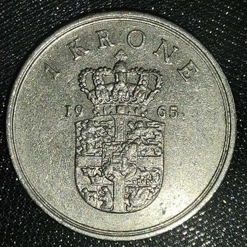 DANİMARKA  1965   1  KRONE