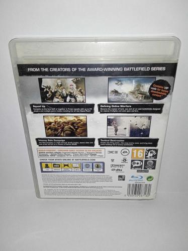Ps3 oyun Battlefield Bad company 2 Limited Edition. Orijinal. Kitapçık mevcut. Disk 10 üzerinden 9 sorunsuz çalışıyor. Kutuda kapanmasını etkilemeyen kırık ile Cover'ın alt kısmında hafif yıpranma var