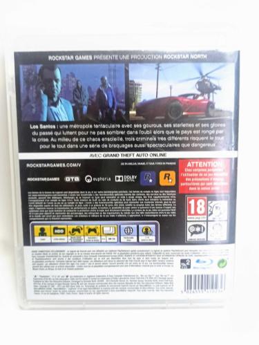 Sony Playstation 3 Grand Theft Auto 5 Oyun Fransa Baskı PS3 GTA 5 Oyun