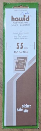 Orijinal Ambalajında (Açılmış Kullanılmamış) 25 ad. Hawid Marka 210x55 mm Ölçüsünde Siyah Pul Koruma Föyü