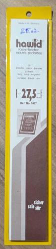 Orijinal Ambalajında (Açılmış Kullanılmamış) 25 ad. Hawid Marka 210x27,5 mm Ölçüsünde Siyah Pul Koruma Föyü