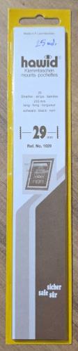 Orijinal Ambalajında (Açılmış Kullanılmamış) 25 ad. Hawid Marka 210x29 mm Ölçüsünde Siyah Pul Koruma Föyü