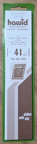 Orijinal Ambalajında (Açılmış Kullanılmamış) 25 ad. Hawid Marka 210x41 mm Ölçüsünde Siyah Pul Koruma Föyü