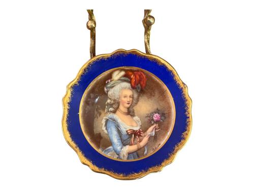 limoges el boyama porselen dekor tabağı - 11 cm çapında