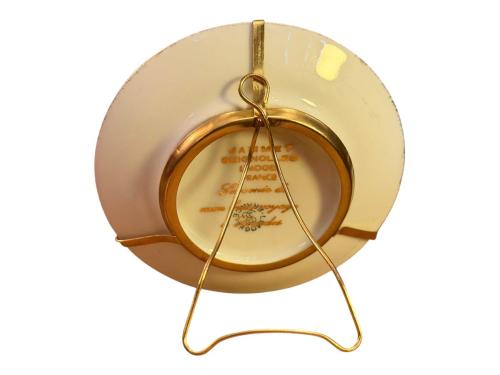 limoges porselen dekor tabağı 8,5 cm çapında