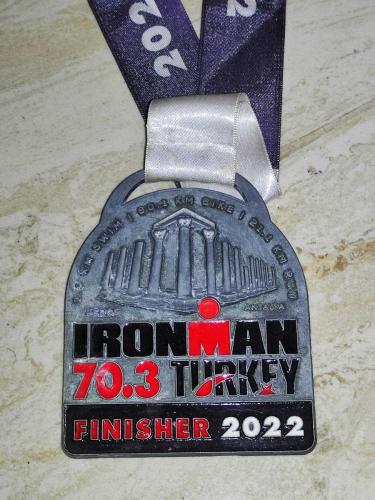 20754-IRONMAN 70,3 TURKEY FINISHER 2022 METAL MADALYA