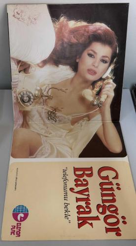 Güngör Bayrak Telefonumu Bekle Lp Plak (1986 Orijinal Dönem Baskı) Açılır Kapak