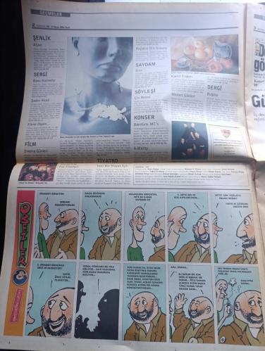 Radikal İki Gazetesi - Turkish Newspaper - 19 Mayıs 2002 - Sayı 293 - Yaşar Kemal dünyamızda su katılmamış benim İnce Memed'lerde mecbur diye söz ettiğim insanlar var fotoğraf - 19 Mayıs gösterileri - yürek hoplatan Sheryl Crow - Tanrı Bülent Ecevit'i korusun - Mozart günleri - Banu Haznedar'ın takı sergisi Bis heykel ve takı galerisinde - tiyatro yeni bir hayat için - güçlü devlet zayıf hükümet yazan Ahmet İnsel - Luna zeytinyağı - solda cürmü kadar yer yakacakıp kıpraşmalar yazan Ahmet Çakmak - ev kadını ya da hiçbir şey olmak yazan Gönül Kıvılcım - Yedi milyarda 11 kişi yazan Lale Müldür - soylu insanlar mecbur insanlar yazan Özdemir İnce - Bir adet 19 Mayıs yazı gösterisi yazan Cihan Demirci - Kör Talih'in henüz legal albümü yok- Gün Zileli'nin havariler kitabı yazan Sezai Sarıoğlu - Zeki Demirkubuz C Blok'tan itirafa Yazan S. Ruken Öztürk - Aslan asker Şvayk'ın fars hali yazan Sevda Şener - yumuşak g sizin olsun yazan Can Gürzap - Evren biter Yıldız savaşları bitmez
