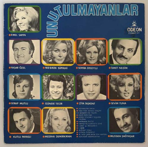 Unutulmayanlar Emel Sayın Yaşar Özel Semra Ersoylu … Lp Plak (Orijinal Dönem Odeon Baskı)
