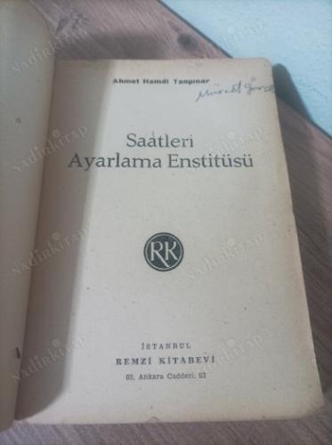 Saatleri Ayarlama Enstitüsü (İlk Baskı)