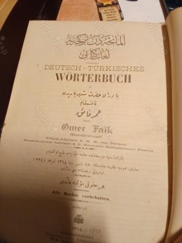 Almancadan Türkçeye Lügat Kitabı Deutsch-Türkisches Wörterbuch