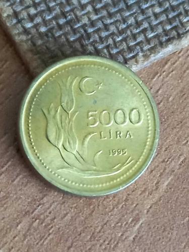 1995  YILI   5000  TL  ÇİL  KONDİSYONDA
