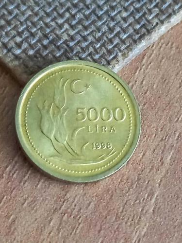 1998  YILI   5000  TL  ÇİL  KONDİSYONDA