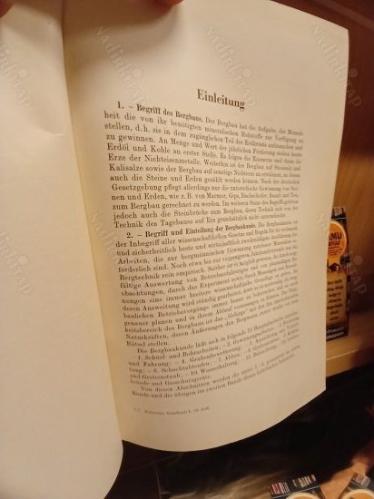 Fritzsche Bergbaukunde erster band ( Madencilik Kitabı )