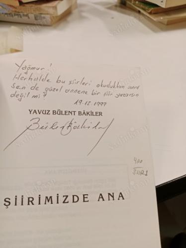 Şiirimizde Ana (Yazar'dan İthaflı İmzalı)