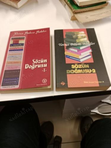 SÖZÜN DOĞRUSU 1 - 2 (iki cilt takım)-İMZALI VE İTHAFLIDIR