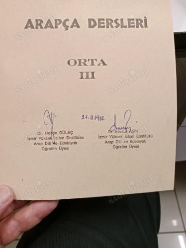Arapça Dersleri Orta III [3. KİTAP] ( İMZALI )