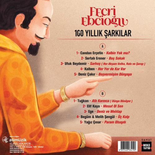 Fecri Ebcioğlu 100 Yıllık Şarkılar   Çeşitli Sanatçılar LP Plak  SIFIR JELATİNLİ AMBALAJINDADIR  Haziran 2026 candan Erçetin Sertab Erener kalben elif kaya deniz çakır ufuk Beydemir