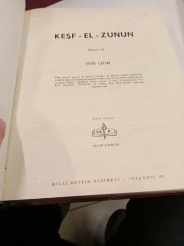 KEŞF-EL-ZUNUN I-II / KEŞF-EL-ZUNUN ZEYLİ I-II. ( TOPLAM 4 KİTAP )