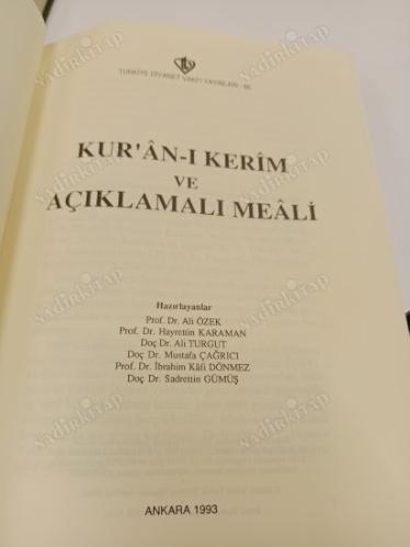 Kur'an'ı Kerim Ve Açıklamalı Meali