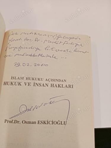 İslam Hukuku Açısından Hukuk ve İnsan Hakları ( İmzalı İthaflı )