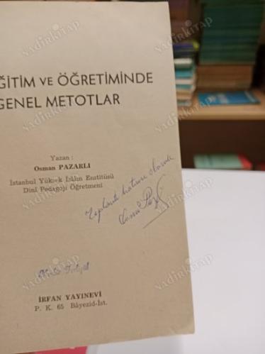 DİN EĞİTİM VE ÖĞRETİMİNDE GENEL METOTLAR ( İMZALI İTHAFLI )