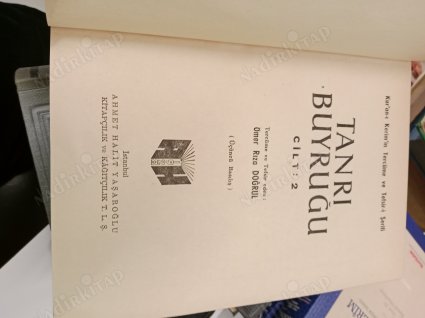 Kur'an-ı Kerimin Tercüme ve Tefsiri/ Tanrı Buyruğu ( 2 Cilt Takım)